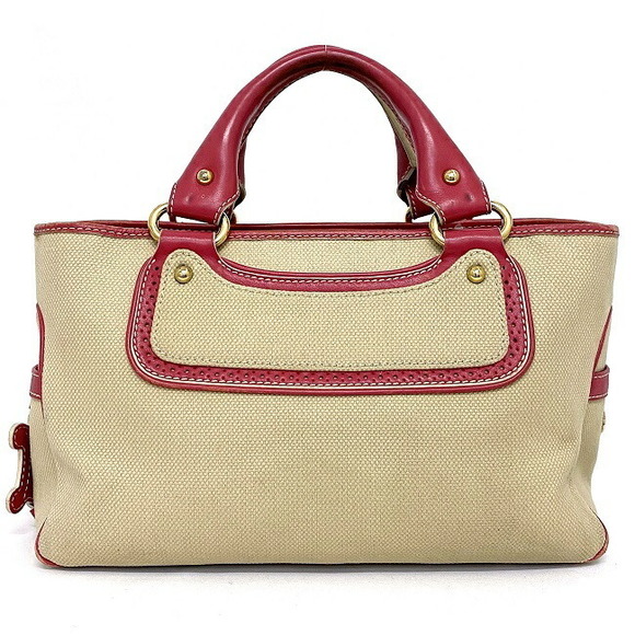 Celine Bag Pink Macadam Beige Leather Boogie Tote - Picture 1 of 9